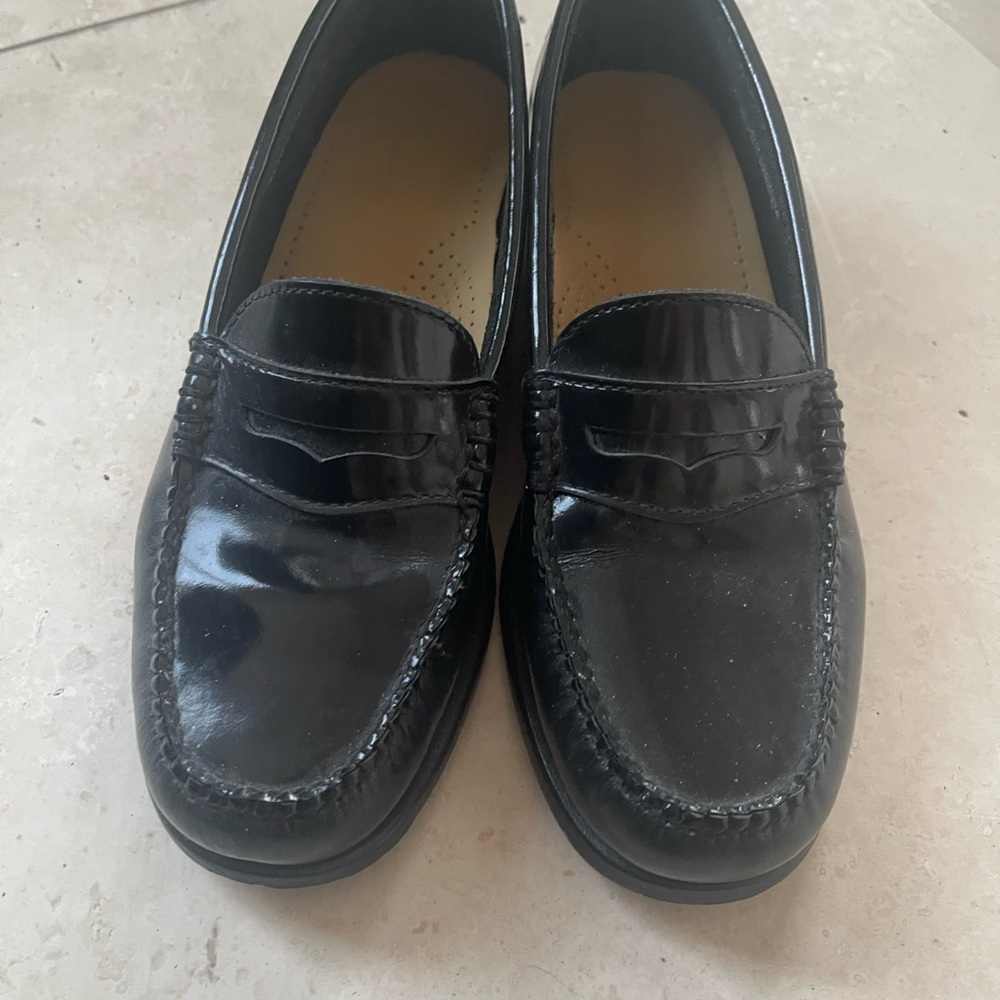 G.H. Bass & Co. Black Patent Penny Loafers